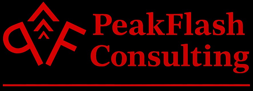 PeakFlash technical commercialization consulting logo
